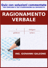E-book PDF Ragionamento Verbale - utile per la preparazione alla prova scritta di ragionamento logico - concorso AUFP Marina