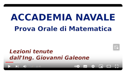 Concorso Accademia Marina - prova orale Matematica - presentazione e consigli - video